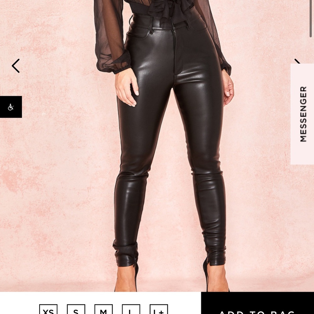 Cora Vegan Leather Stretch Pants